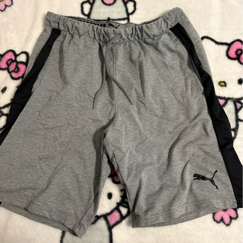 Puma Gray and Black Men's Shorts